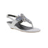 BELLINI LONI WOMEN WEDGE SANDAL IN WHITE TEXTILE - TLW Shoes