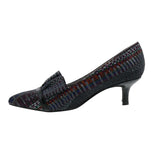 BELLINI BANSHEE WOMEN DRESS PUMP SHOE IN BLACK MULTI TEXTILE - TLW Shoes