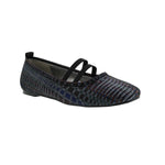 BELLINI SISSY WOMEN SLIP-ON MARY JANE SHOES IN BLACK MULTI TEXTILE - TLW Shoes