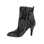 BELLINI CLAUDETTE WOMEN DRESSY ANKLE BOOT IN BLACK SILVER COMBO - TLW Shoes