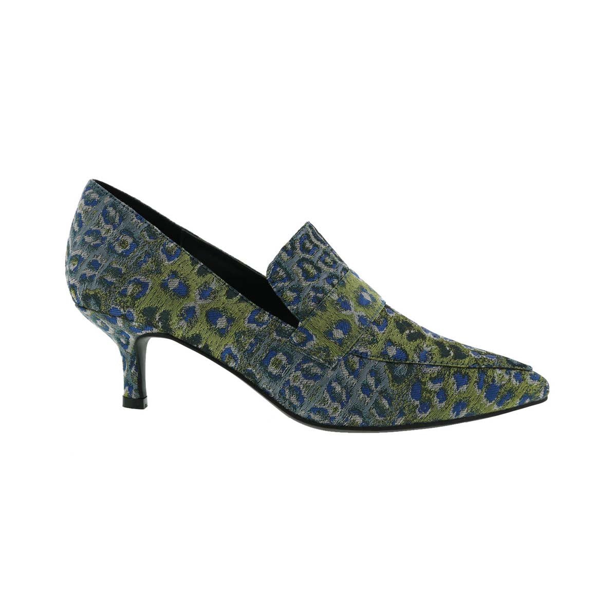 BELLINI BRIM WOMEN SLIP-ON SHOE'S IN BLUE LEOPARD MULTI - TLW Shoes