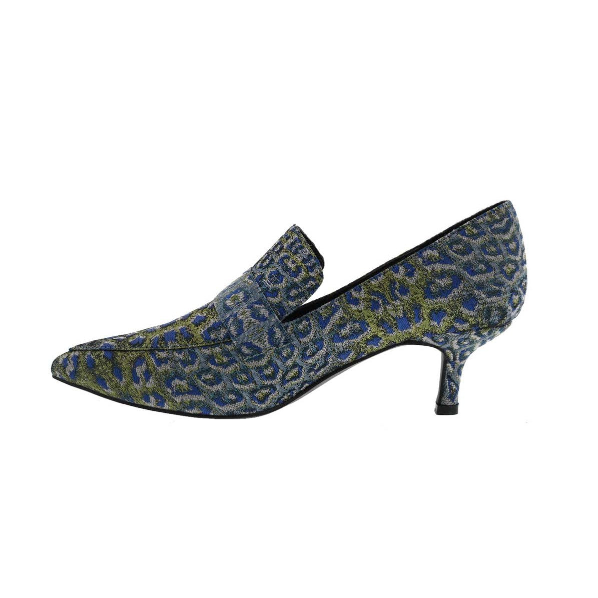 BELLINI BRIM WOMEN SLIP-ON SHOE'S IN BLUE LEOPARD MULTI - TLW Shoes