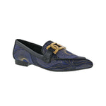 BELLINI FELIX WOMEN FLATS SLIP-ON SHOES IN NAVY GOLD COMBO - TLW Shoes