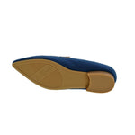 BELLINI FERRIS WOMEN FLAT SLIP-ON SHOE'S IN BLUE MULTI WOOL - TLW Shoes