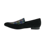 BELLINI FERRIS WOMEN FLAT SLIP-ON SHOE'S IN BLACK MUTLI WOOL - TLW Shoes
