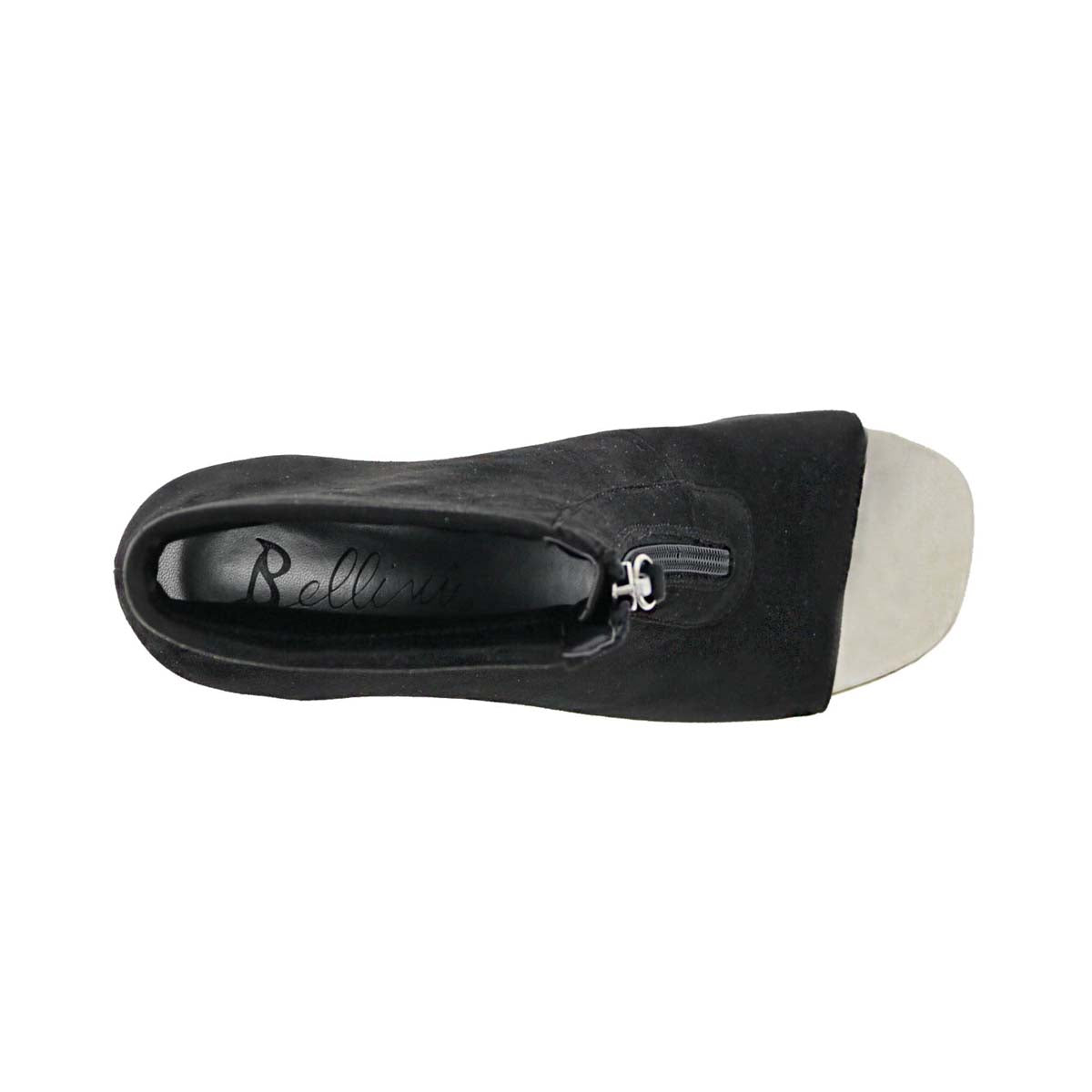 BELLINI JADED WOMEN OPEN-TOED ANKLE BOOTIES IN BLACK MICROSUEDE - TLW Shoes