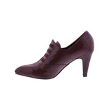 BELLINI GISELE WOMEN SLIP-ON BOOTIE IN WINE SNAKE - TLW Shoes