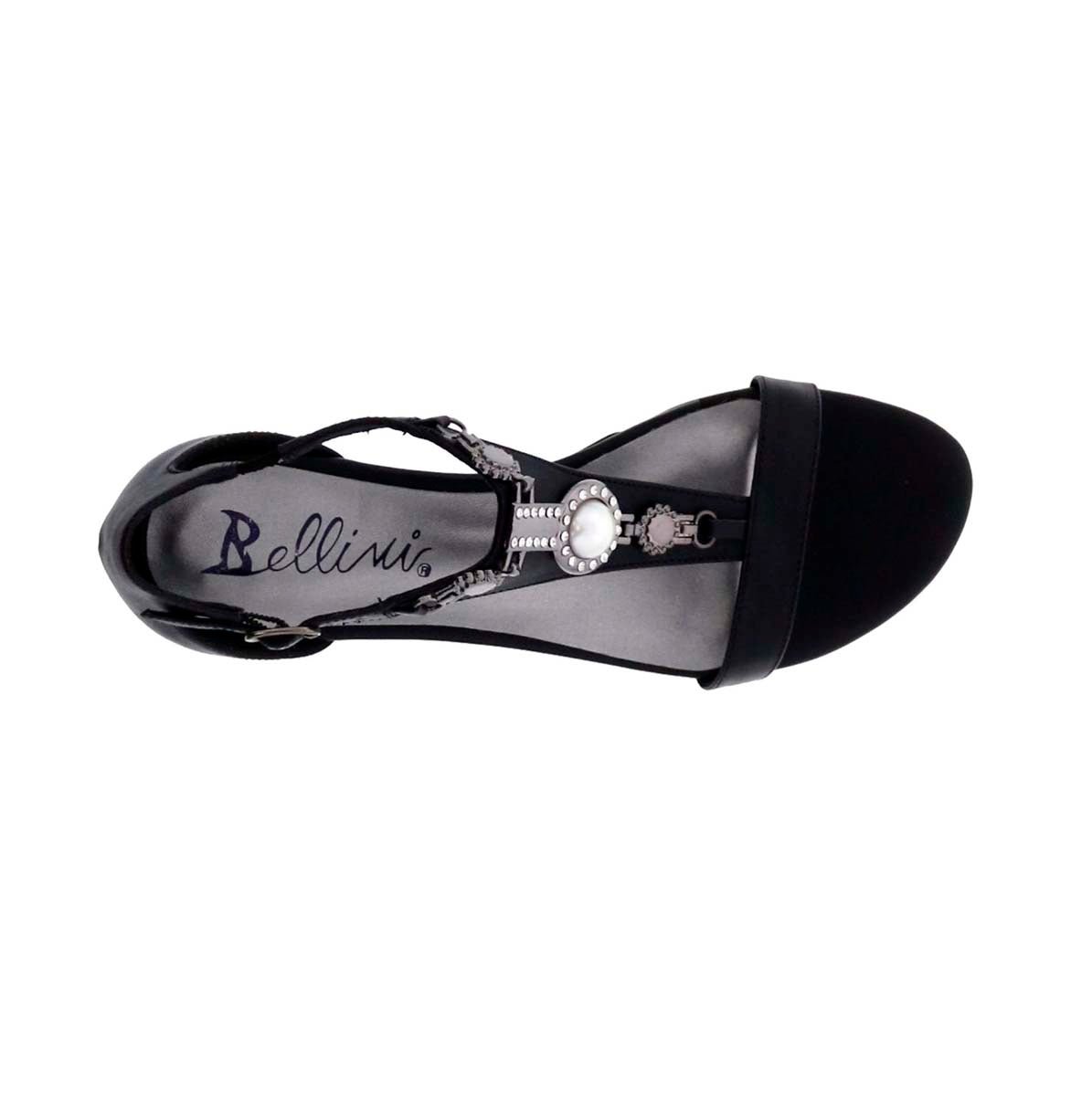 BELLINI LYNN WOMEN WEDGE SANDAL IN BLACK PU - TLW Shoes