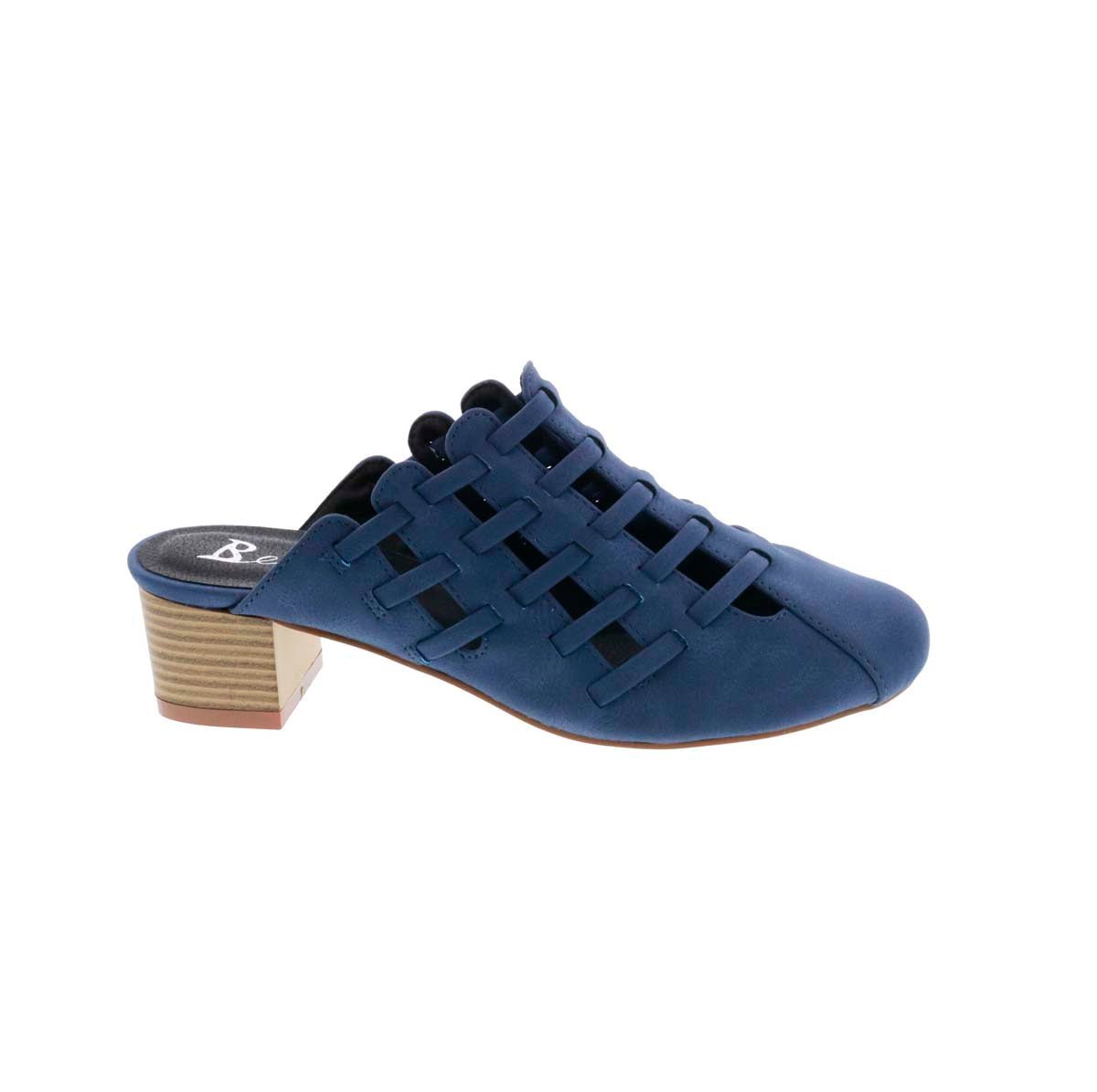 BELLINI PATTY WOMEN SLIP-ON MULE IN BLUE BUCK - TLW Shoes