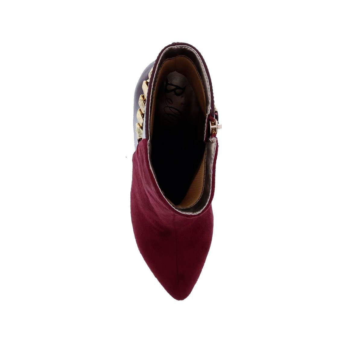 BELLINI CHAIN WOMEN BOOTIES IN WINE MICRO/PATENT - TLW Shoes