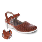 REVERE CALABRIA WOMEN SANDALS IN COGNAC - TLW Shoes
