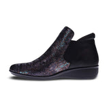 REVERE DAMASCUS WOMEN BOOTS IN BLACK METALLIC PYTHON/ONYX - TLW Shoes