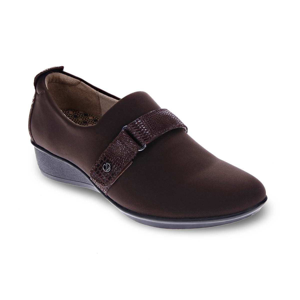 REVERE GENOA STRETCH WOMEN CASUAL SHOES IN ESPRESSO - TLW Shoes