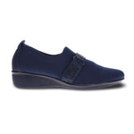 REVERE GENOA STRETCH WOMEN CASUAL SHOES IN NAVY - TLW Shoes