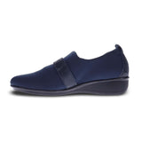 REVERE GENOA STRETCH WOMEN CASUAL SHOES IN NAVY - TLW Shoes