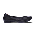 REVERE NAIROBI WOMEN SLIP-ON CASUAL SHOES IN BLACK LAZER - TLW Shoes