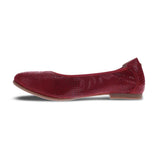 REVERE NAIROBI WOMEN SLIP-ON CASUAL SHOES IN CHERRY LIZARD - TLW Shoes