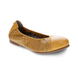 REVERE NAIROBI WOMEN SLIP-ON CASUAL SHOES IN MUSTARD LAZER - TLW Shoes