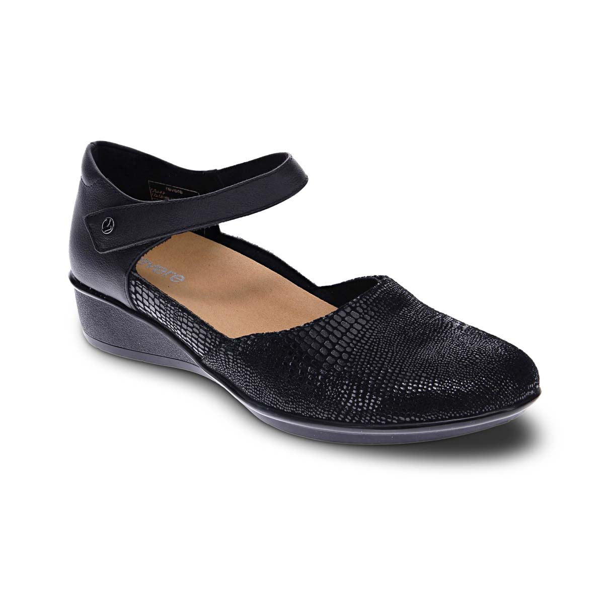 REVERE OSAKA WOMEN CASUAL SHOES IN BLACK LIZARD - TLW Shoes