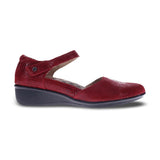 REVERE OSAKA WOMEN CASUAL SHOES IN CHERRY LIZARD - TLW Shoes