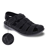 REVERE AMSTERDAM MEN SANDALS IN OILED BLACK - TLW Shoes