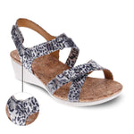 REVERE CASABLANCA WOMEN SANDALS IN SILVER SAFARI - TLW Shoes