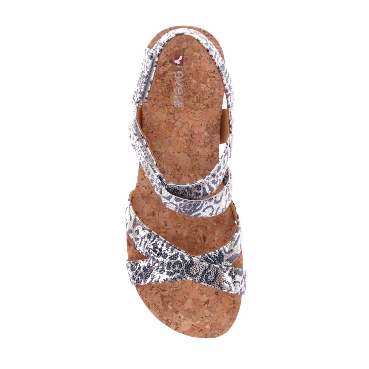 REVERE CASABLANCA WOMEN SANDALS IN SILVER SAFARI - TLW Shoes