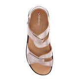 REVERE GENEVA WOMEN SANDALS IN CHAMPAGNE - TLW Shoes