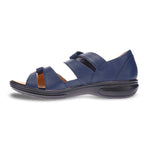 REVERE GENEVA WOMEN SANDALS IN BLUE FRENCH - TLW Shoes