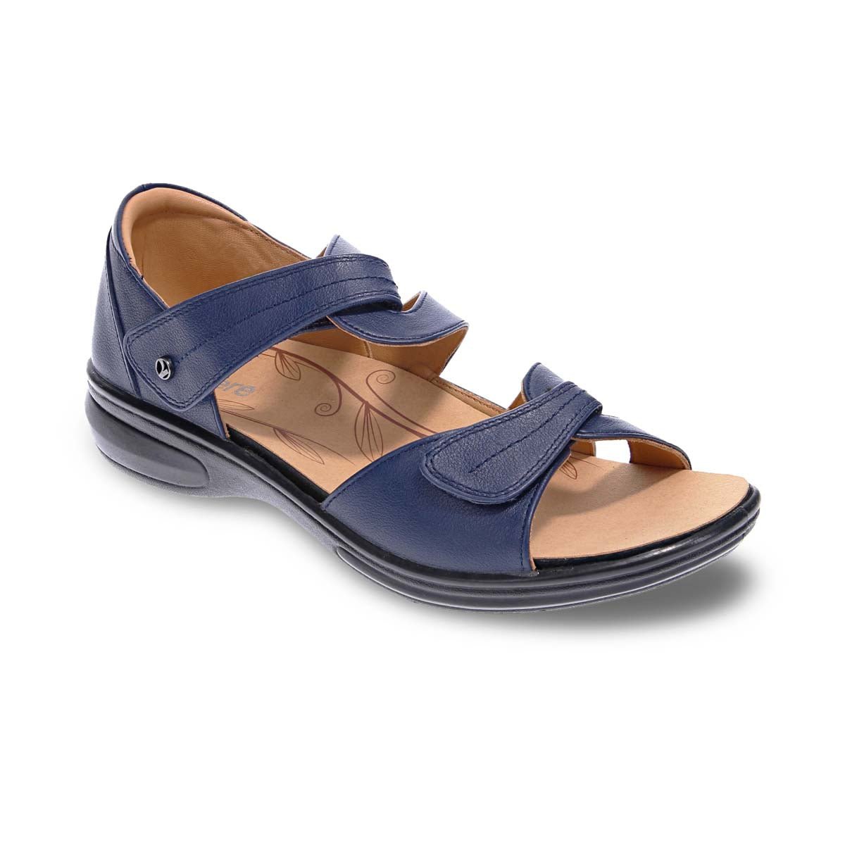 REVERE GENEVA WOMEN SANDALS IN BLUE FRENCH - TLW Shoes
