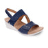 REVERE GRENADA WOMEN SANDALS IN BLUE FRENCH/BLUE MOSAIC - TLW Shoes