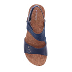 REVERE GRENADA WOMEN SANDALS IN BLUE FRENCH/BLUE MOSAIC - TLW Shoes