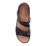 REVERE MAURITIUS WOMEN SANDALS IN BLACK FRENCH/LIZARD - TLW Shoes