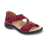 REVERE MAURITIUS WOMEN SANDALS IN CHERRY FRENCH/LIZARD - TLW Shoes