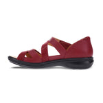 REVERE MAURITIUS WOMEN SANDALS IN CHERRY FRENCH/LIZARD - TLW Shoes