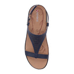 REVERE SANTA FE WOMEN SANDALS IN BLUE FRENCH - TLW Shoes