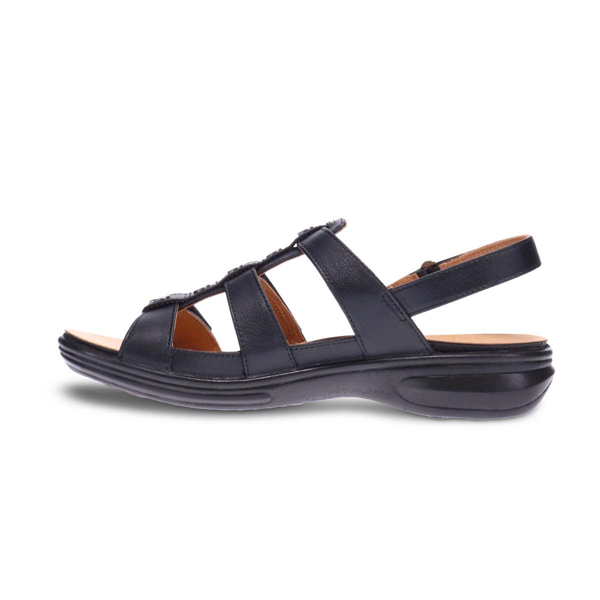 REVERE TOLEDO WOMEN SANDALS IN BLACK - TLW Shoes