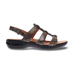 REVERE TOLEDO WOMEN SANDALS IN PEACOCK PYTHON - TLW Shoes
