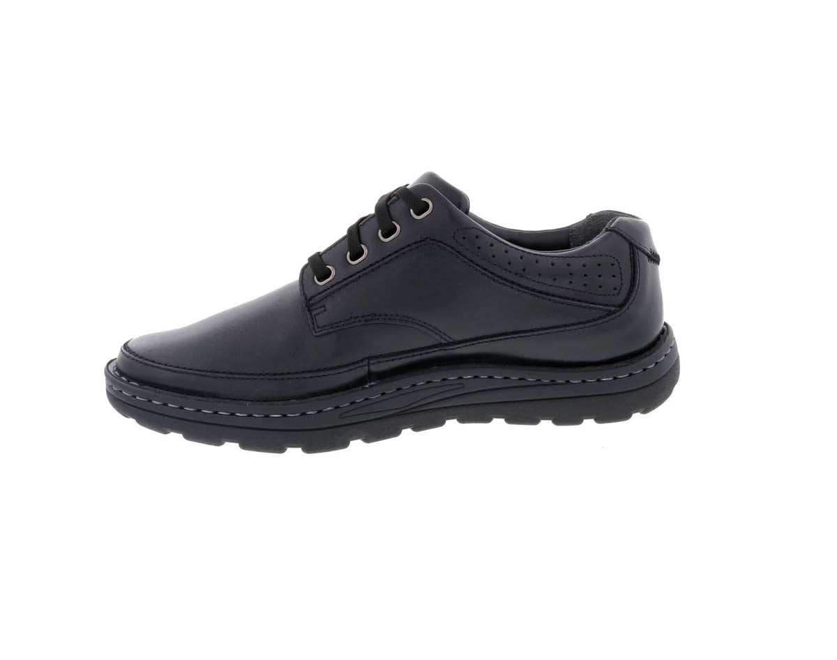 DREW TOLEDO II MEN CASUAL SHOE IN BLACK LEATHER - TLW Shoes