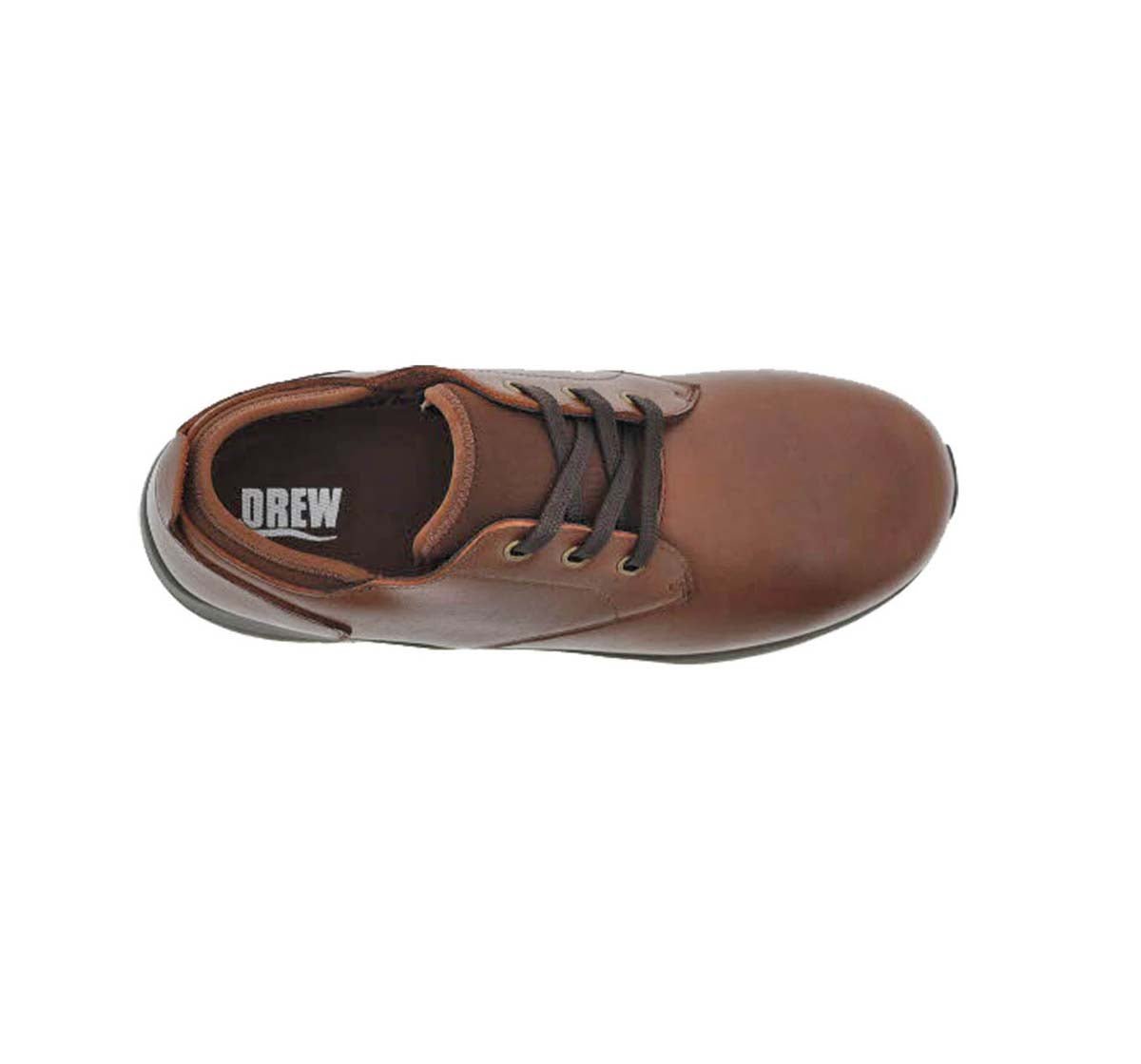 DREW ARMSTRONG MEN CASUAL SHOE IN BRANDY LEATHER - TLW Shoes