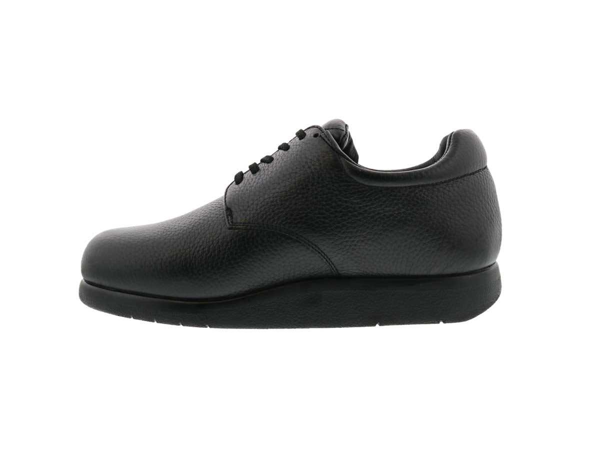 DREW DOUBLER MEN CASUAL SHOE IN BLACK SOFT PEBBLE - TLW Shoes