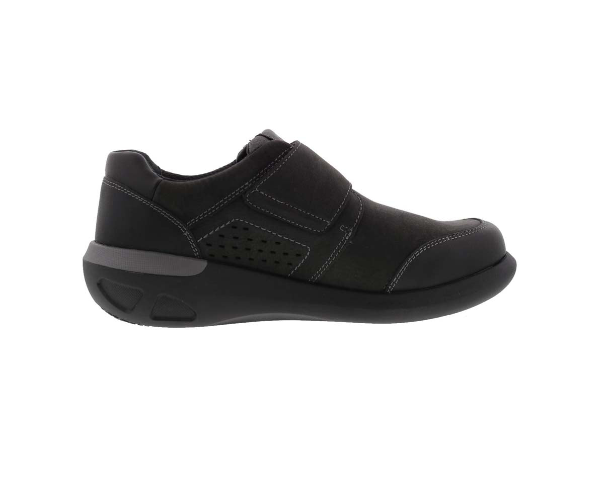 DREW MARSHALL MEN CASUAL SHOES IN BLACK NUBUCK/LEATHER - TLW Shoes