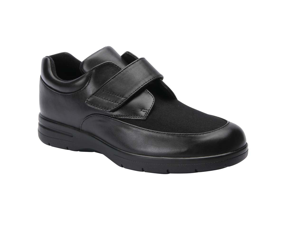 DREW JOURNEY II MEN CASUAL SHOE IN BLACK/BLACK STRETCH - TLW Shoes