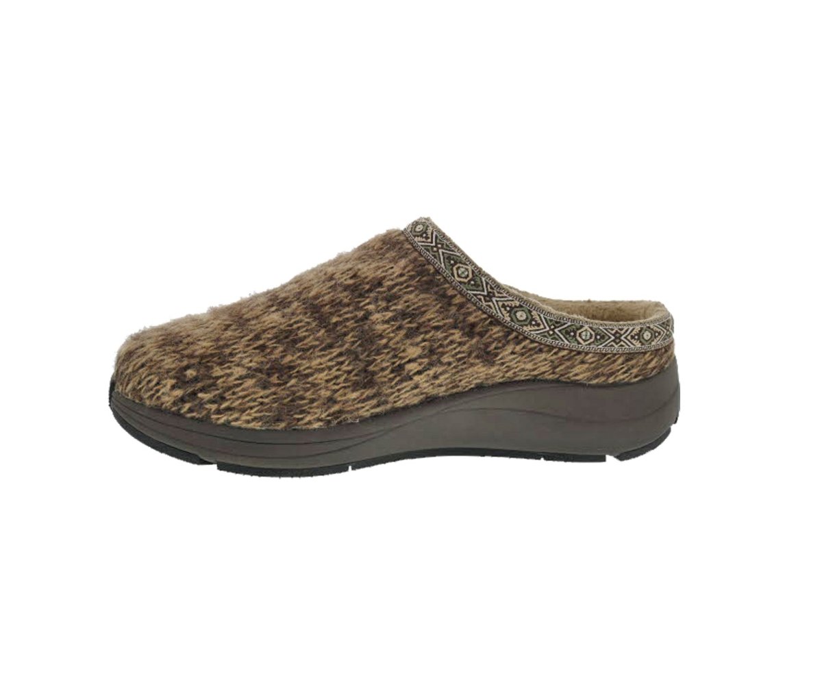 DREW RELAX MEN SLIPPERS IN BROWN WOVEN - TLW Shoes