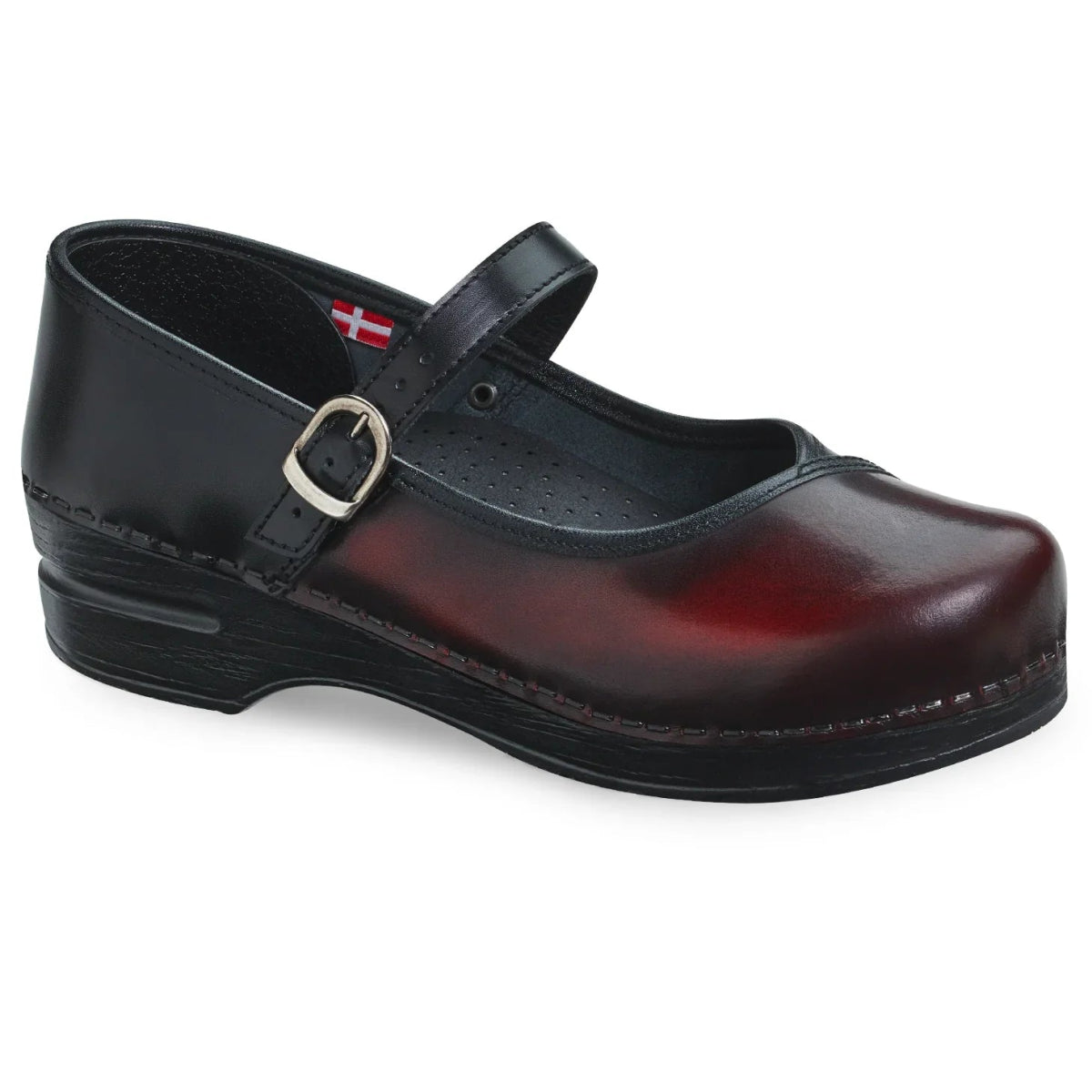 SANITA EVERLY WOMEN CLOG IN BLACK/BORDEAUX - TLW Shoes