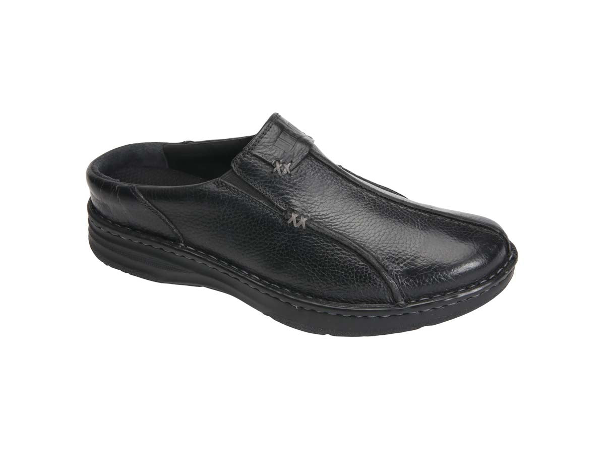 DREW JACKSON MEN CLOG SHOE IN BLACK - TLW Shoes