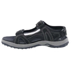 DREW WARREN MEN SANDAL IN BLACK/GREY COMBO - TLW Shoes