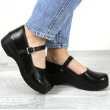 SANITA CLARE WOMEN MARY JANE CLOG IN BLACK - TLW Shoes