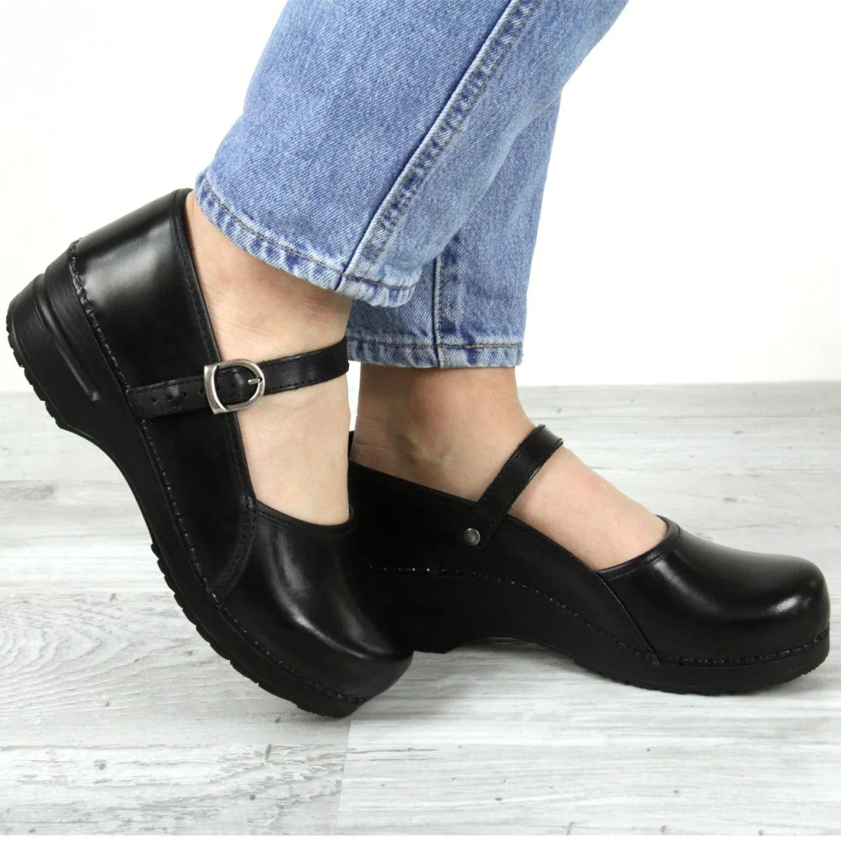 Sanita Clare Women Mary Jane Clog In Black - TLW Shoes