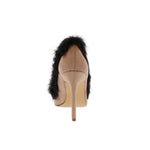 PENNY LOVES KENNY MYNX WOMEN PUMP SLIP ON IN NATURAL MICROSUEDE/BLACK FF - TLW Shoes